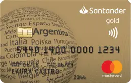 Logo Mastercard Gold Santander