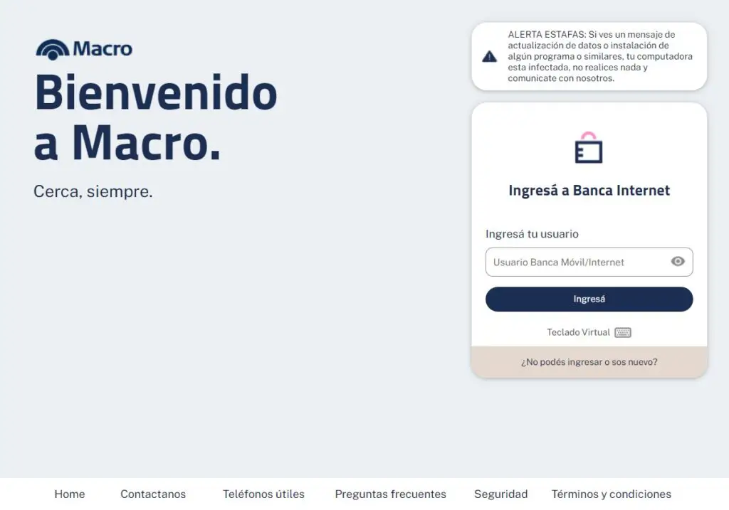 Home Banking Banco Macro