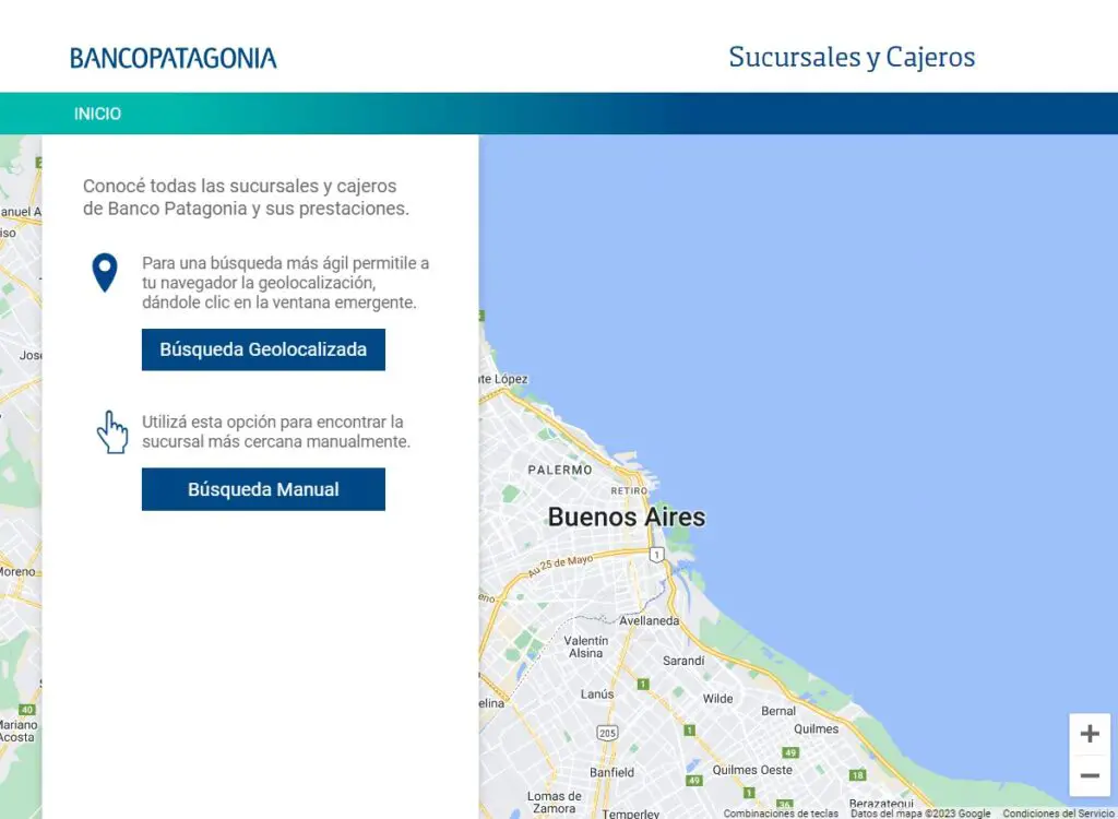 Sucursales para obtener un credito personal Banco Patagonia